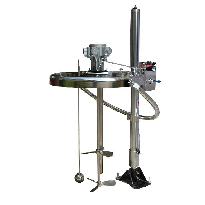 Gallon Pneumatic Mixer With Stainless Steel Lid Gallon Pneumatic Mixer With Stainless Steel Lid